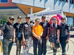 多市华裔铁骑队驶至温哥华 筹4千元支援自闭症孩子