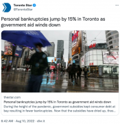 破产潮来了 26000名加拿大人申请破产！房价跌出事了