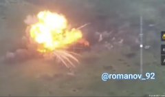 俄军出动遥控“自杀坦克”！载6吨炸药 爆炸威力惊人
