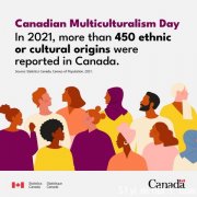 加拿大多元文化日，特鲁多总理发表声明