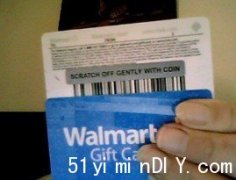 【真够惨】【万锦华女著了道】Wal-Mart礼品卡内600元记帐金额被淘走(图)