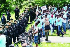 公园庆厄立特里亚节日活动 爆政治示威街头殴斗 9人伤(组图)