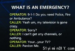 皮尔区911电话40%滥用 电视无法收看也致电「报案」(图)